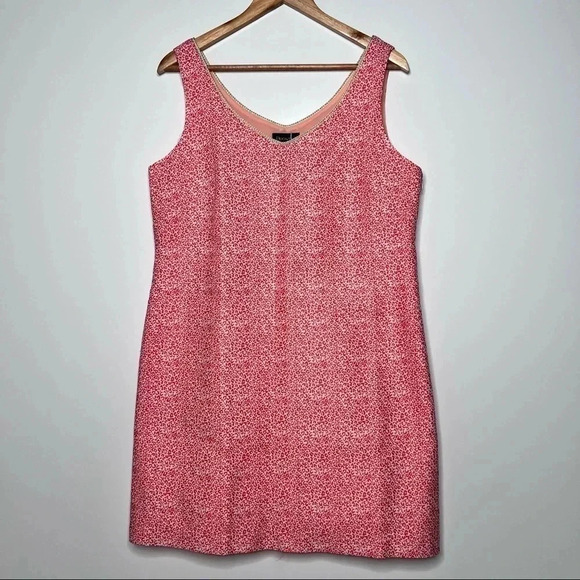 Buckley K NWT Coral Cheetah Print Shift Dress Size 12 - Picture 1 of 7